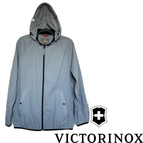 Victorinox (Swiss Army) Women’s Packable Lightweight Windbreaker Jacket SizeL - Picture 1 of 16